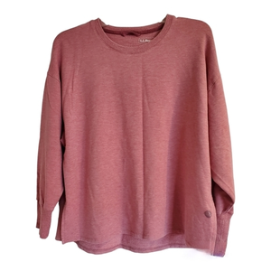 L.L. Bean split hem dusky rose light sweater‎